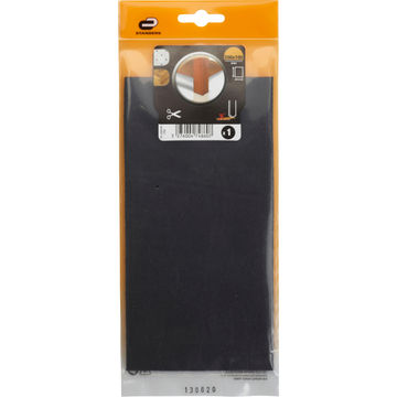 Adhesive furniture felts black 4x200x100mm standers