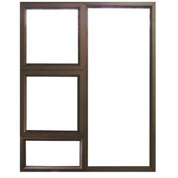 Aluminum window bronze  PTT1515 w1500 x h1500mm