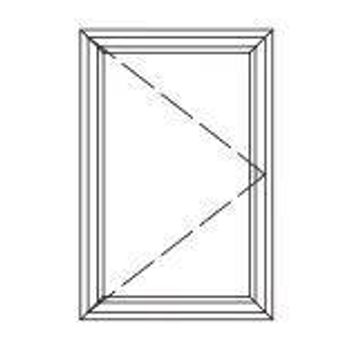 Aluminum window bronze  SH69 w600 x h900mm