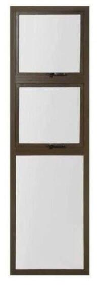 Aluminum window bronze  PTT621 w600 x h2100mm