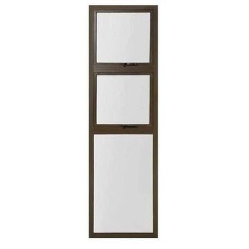 Aluminum window bronze  PTT621 w600 x h2100mm