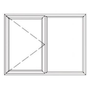 Aluminum window bronze  SH129 w1200 x h900mm