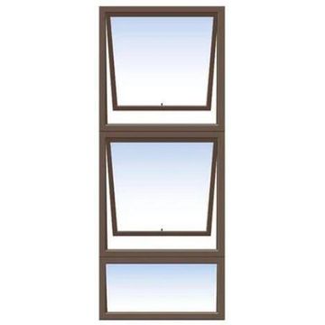 Aluminum window bronze  PTT615 w600 x h1500mm