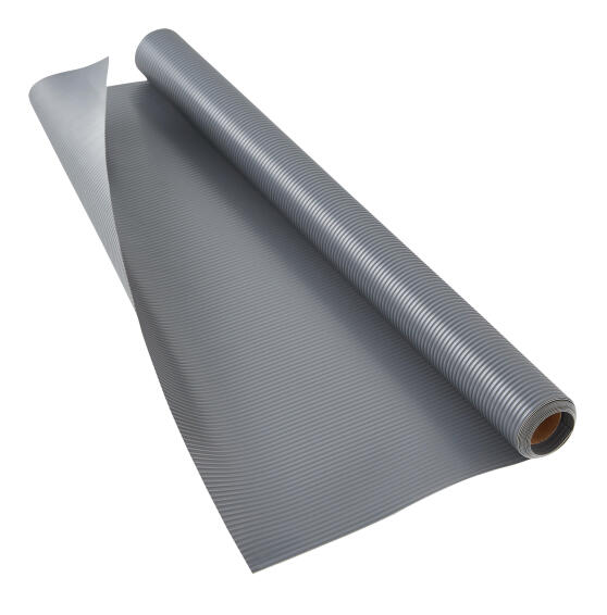 Delinia Kitchen Anti Slide Mat Grey With Striped Texture