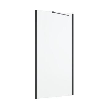 Shower Fixed panel Remix black with 6mm clear glass 90x195cm