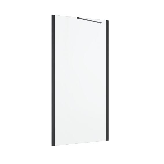 Shower Fixed Panel Remix Black with Clear Glass 90x195cm