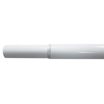 Inspire curtain rod d28 glossy white extendable from 200cm - 400cm 