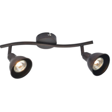 spotlight 2-lit bar gu10 2x35w metal rusty, rusto