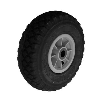 Inflatable wheel rubber 260mm plastic rim with bearing 150kg