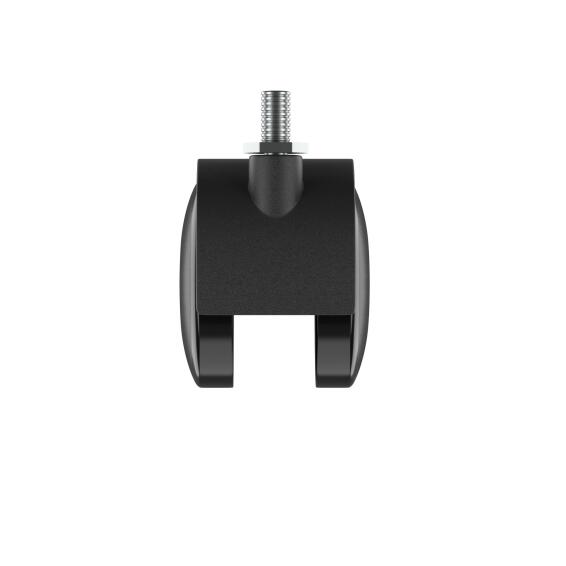 Caster Wheel with Thread and Plastic Brake Indoor Standers Black 50mm