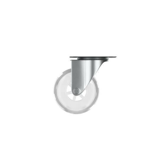 Roller Caster with Plate Standers Transparent 50mm