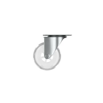Roller Caster with Plate Standers Transparent 50mm