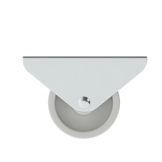 Caster Wheel Single Direction Plate Indoor Standers White 40mm