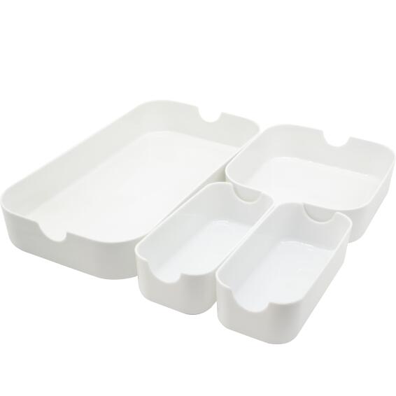 Remix Sensea Set Of 4 Storage Boxes White 