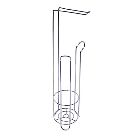 Nova spare toilet roll holder & paper holder chrome
