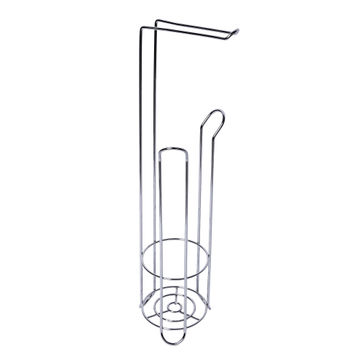Nova spare toilet roll holder & paper holder chrome