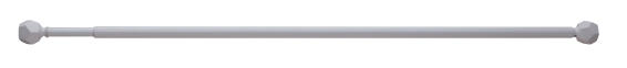 Inspire cafã© curtain rod kit  7 & 9mm diam piton white matt 40-70cm