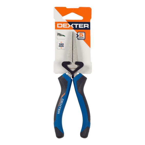 Flat nose plier DEXTER 160mm