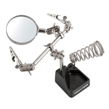 Support for soldering iron with magnify and clamps DEXTER