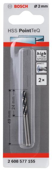 HSS PointTeQ 2 mm 2 pc