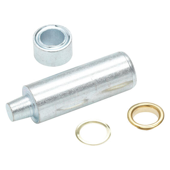 Brass plated eyelets with tool set 10mm 25pc standers