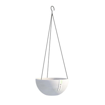ECOPOT HANGING BRUSSELS 27 WHITE GREY