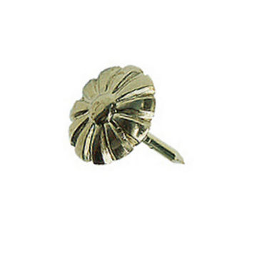 Upholstery nails brass plated 11mm 40pc standers