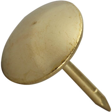 Upholstery nails brass plated 14mm 25pc standers
