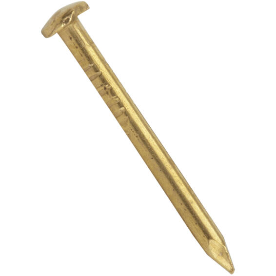 Lost head nail brass plated 2.0x30mm 65pc standers
