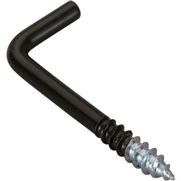 Cup hooks square black powder coated 3.5x40mm 10pc standers