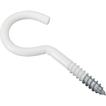 Cup hook white powder coated 6.0x50mm standers