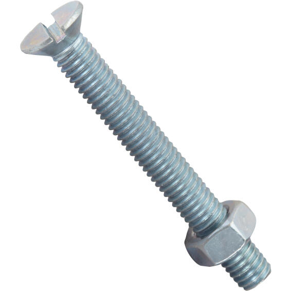 Machine screws and nuts countersunk head 6.0x50mm 6pc standers
