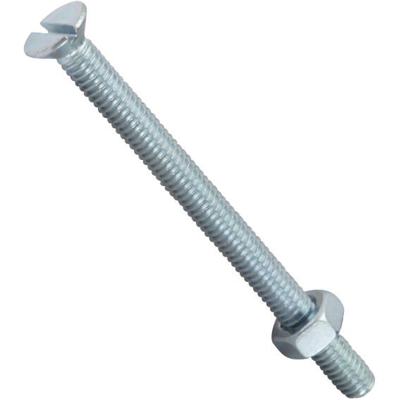 Machine screws and nuts countersunk head 4.0x50mm 8pc standers