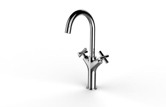 High basin mixer Nosu chrome SENSEA sedal 1/4 turn