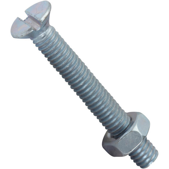 Machine screws and nuts countersunk head 4.0x30mm 12pc standers