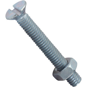 Machine screws and nuts countersunk head 4.0x30mm 12pc standers