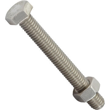 Carraige bolt and nut stainless steel 5.0x40mm 10pc standers
