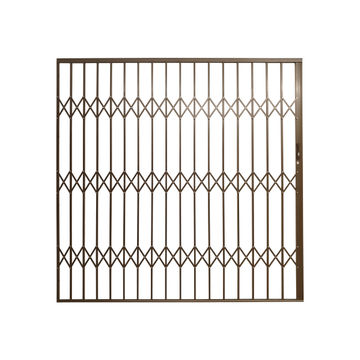Aluminium trellis gate 3500x2100mm bronze armourdoor