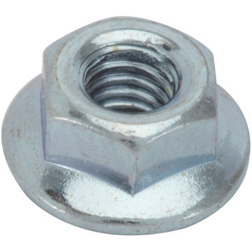 One-way hexagon nut with washer zinc plated 4mm 15pc standers