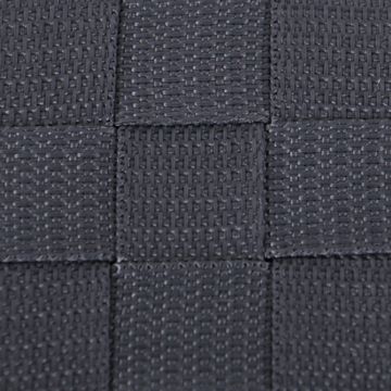 Sensea Silk Open Compartmented Storage Basket Black
