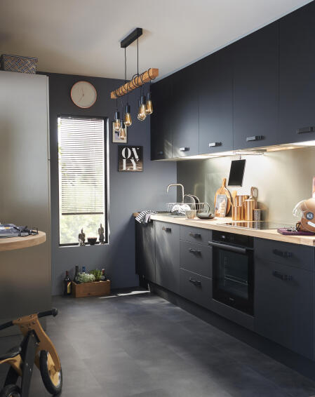 Kitchen Door DELINIA Soho Black L40Xh103