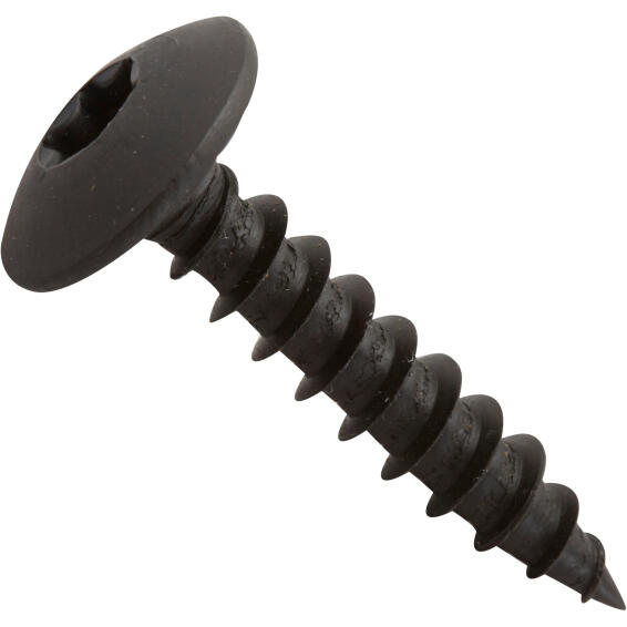 8 HINGE SCREW RND TORX 6X30 BLK STL
