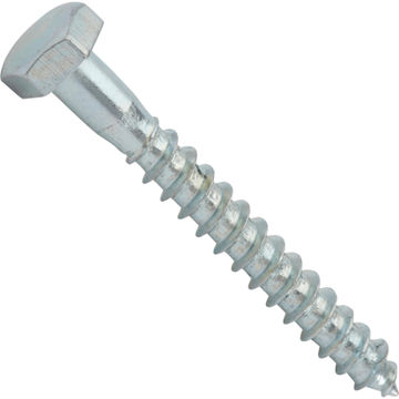 Wood screws hex head zinc plated 7x50mm 6pc standers