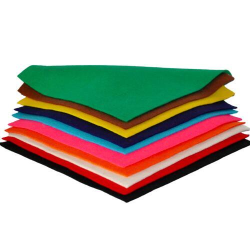 HERITAGE FELT SQUARES ASSORTED COL 10 PC