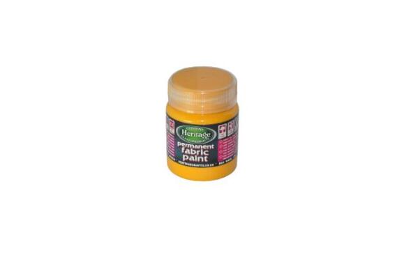 Heritage Fabric Paint Sun Yellow 100ml