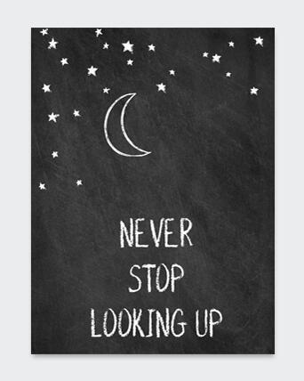 POSTER NEVER STOP 21X29.7CM