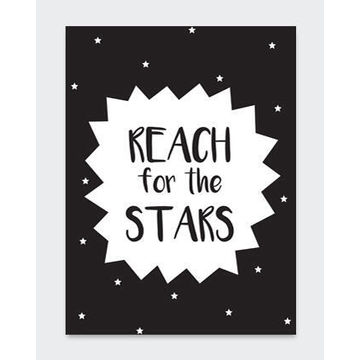 POSTER REACH FOR THE STARS 21X29.7CM