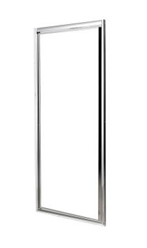 Shower pivot door Nerea chrome with clear 4mm glass 70x185cm