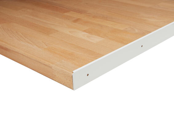 Kitchen Countertop End Trim L67Cm X W3,8Cm White