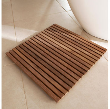 TEAK BATH MATS SQUARE 30X550X550